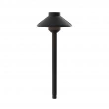 Kichler 15821BKT27 - Short Stepped Dome 2700K LED Path Light Textured Architectural Bronze