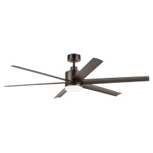 Kichler 310765SNB - 65" Loa Ceiling Fan with Satin Etch Cased Opal Glass
