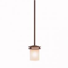 Kichler 3475OZ - Hendrik 7.5" 1 Light Mini Pendant with Light Umber Etched Glass Olde Bronze