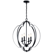 Kichler 42138BK - Voleta 26.25" 4 Light Foyer Pendant Black