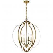 Kichler 42138NBR - Voleta 26.25" 4 Light Foyer Pendant Natural Brass