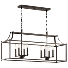 Kichler 42497OZ - Morrigan 40" 8 Light Linear Chandelier Olde Bronze