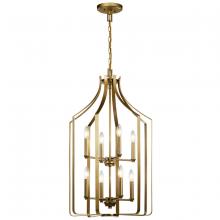 Kichler 42498NBR - Morrigan 19" 8 Light Foyer Chandelier Natural Bras