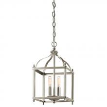 Kichler 42565NI - Larkin 14.75" 2 Light Pendant in Brushed Nickel