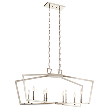 Kichler 43494PN - Abbotswell 8 Light Linear Chandelier Polished Nickel