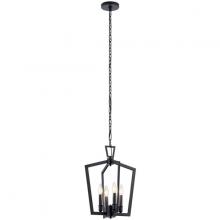 Kichler 43498BK - Abbotswell 19 inch 4 Light Pendant in Black