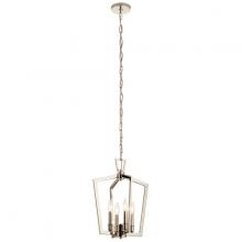 Kichler 43498PN - Abbotswell 19 inch 4 Light Pendant in Polished Nickel