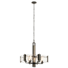 Kichler 43895OZ - Aberdeen 26" 6 LT Chandelier with Piastra Glass