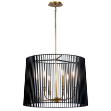 Kichler 44167BK - Linara 6 Light Chandelier Black