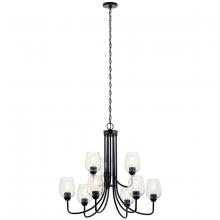 Kichler 44378BKCS - Valserrano 9 Light Chandelier Black