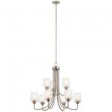 Kichler 44378NICS - Valserrano 9 Light Chandelier Brushed Nickel