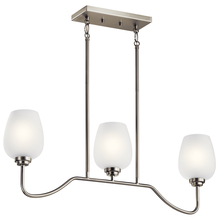 Kichler 44379NI - Valserrano 31" 3 Light Linear Chandelier Brushed Nickel