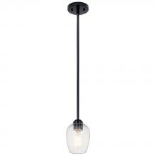 Kichler 44380BKCS - Valserrano 7.75" 1 Light Mini Pendant Black