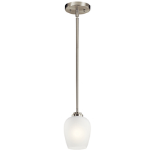Kichler 44380NI - Valserrano 7.75" 1 Light Mini Pendant Brushed Nickel