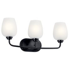 Kichler 45129BK - Valserrano 24" 3 Light Vanity Light Black