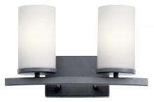 Kichler 45496BK - Crosby 2 Light Vanity Light Black