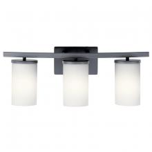 Kichler 45497BK - Crosby 3 Light Vanity Light Black