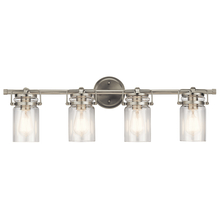 Kichler 45690NI - Brinley 32.25" 4 Light Vanity Light with Clear Glass in Brushed Nickel