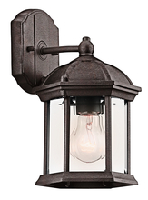 Kichler 49183TZ - Barrie 10.25" 1 Light Outdoor Wall Light with Clear Beveled Glass in Tannery Bronze