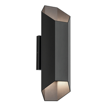 Kichler 49608BKLED - Estella 16.5" LED 2-Light Outdoor Wall Light in Black