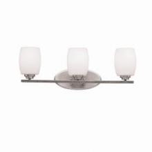 Kichler 5098NI - Eileen 24" 3 Light Vanity Light with Satin Etched Cased Opal Glass in Brushed Nickel