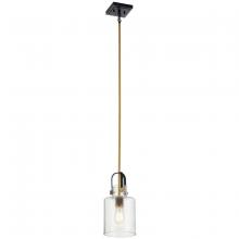 Kichler 52035NBR - Kitner 7" 1 Light Pendant Natural Brass