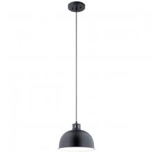 Kichler 52152BK - Zailey 9" 1 Light Pendant in Black