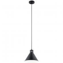 Kichler 52176BK - Zailey 9.5" 1 Light Pendant in Black