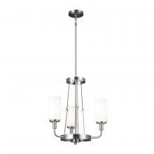Kichler 52450CLP - Vetivene 20" 3 Light Chandelier Classic Pewter