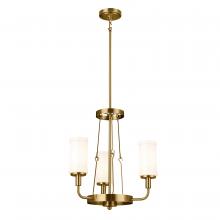 Kichler 52450NBR - Vetivene 20" 3 Light Chandelier Natural Brass