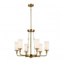 Kichler 52451NBR - Vetivene 29" 6 Light Chandelier Natural Brass