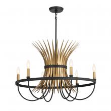Kichler 52458BK - Felicity 29" 6 Light Chandelier Black