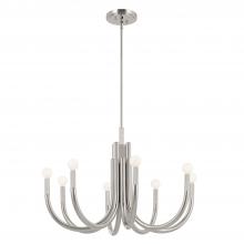 Kichler 52550PN - Odensa 29.25 Inch 8 Light Chandelier in Polished Nickel