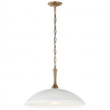Kichler 52638WH - Delarosa 20 Inch 1 Light Pendant in White and Champagne Bronze