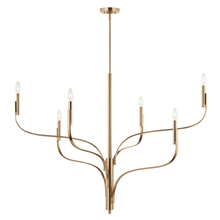 Kichler 52674CPZ - Livadia 47.25 Inch 6 Light Chandelier in Champagne Bronze