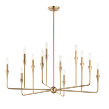 Kichler 52692CPZ - Alvaro 39.75 Inch 12 Light Multi-Tier Chandelier in Champagne Bronze