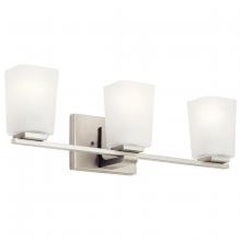 Kichler 55017NI - Roehm 3 Light Vanity Light Brushed Nickel