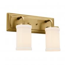 Kichler 55130NBR - Vetivene 10" 2 Light Vanity Light Natural Brass