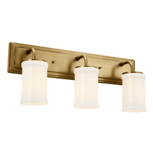 Kichler 55131NBR - Vetivene 10" 3 Light Vanity Light Natural Brass