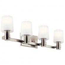 Kichler 55177NI - Adani 30 Inch 4 Light Vanity with Opal Glass in Brushed Nickel