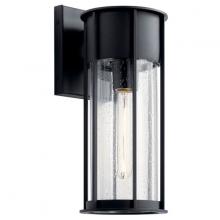 Kichler 59080BKT - Camillo 15" 1 Light Wall Light with Clear Seeded Glass Black