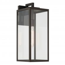 Kichler 59112OZ - Branner 17.75 inch 1 Light Outdoor Wall Light with Clear Glass in Olde Bronze