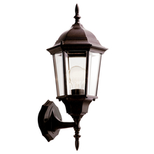 Kichler 9653TZ - Madison 20 inch 1 Light Outdoor Wall Light with Clear Beveled Glass in Tannery Bronze