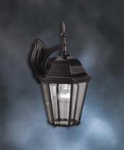 Kichler 9655BK - Madison 17" 1 Light Wall Light with Clear Beveled Glass in Black