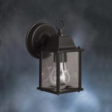 Kichler 9794BK - Barrie 8.5" 1 Light Outdoor Wall Light with Clear Beveled Glass in Black