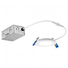 Kichler DLSL03R2790WHT - Direct-to-Ceiling 3 inch Round Slim 27K LED Downlight in White