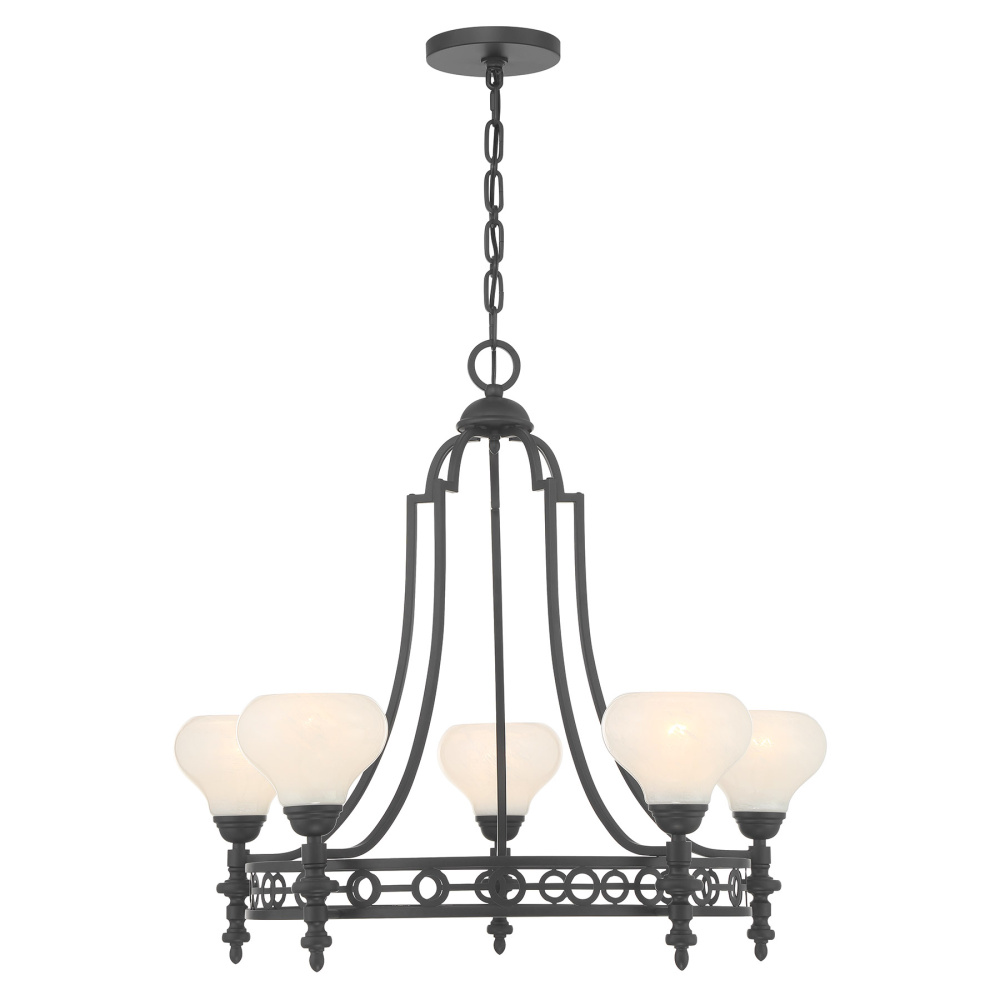 Allston 5-Light Chandelier in Matte Black