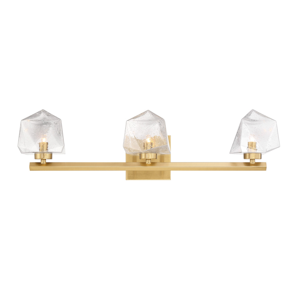 Castello 3-Light Bathroom Vanity Light in Warm Brass