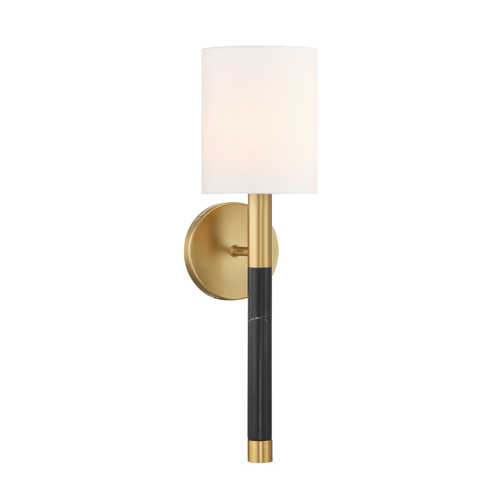 Conrad 1-Light Wall Sconce in Warm Brass