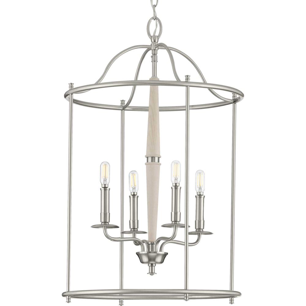 Durrell Collection Four-Light Brushed Nickel Medium Foyer